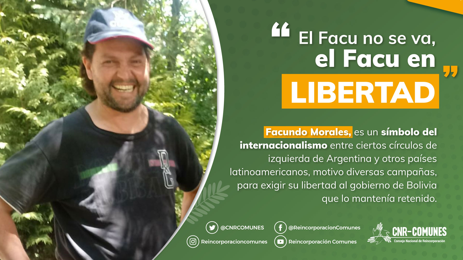 Facundo Morales en libertad CNR Comunes